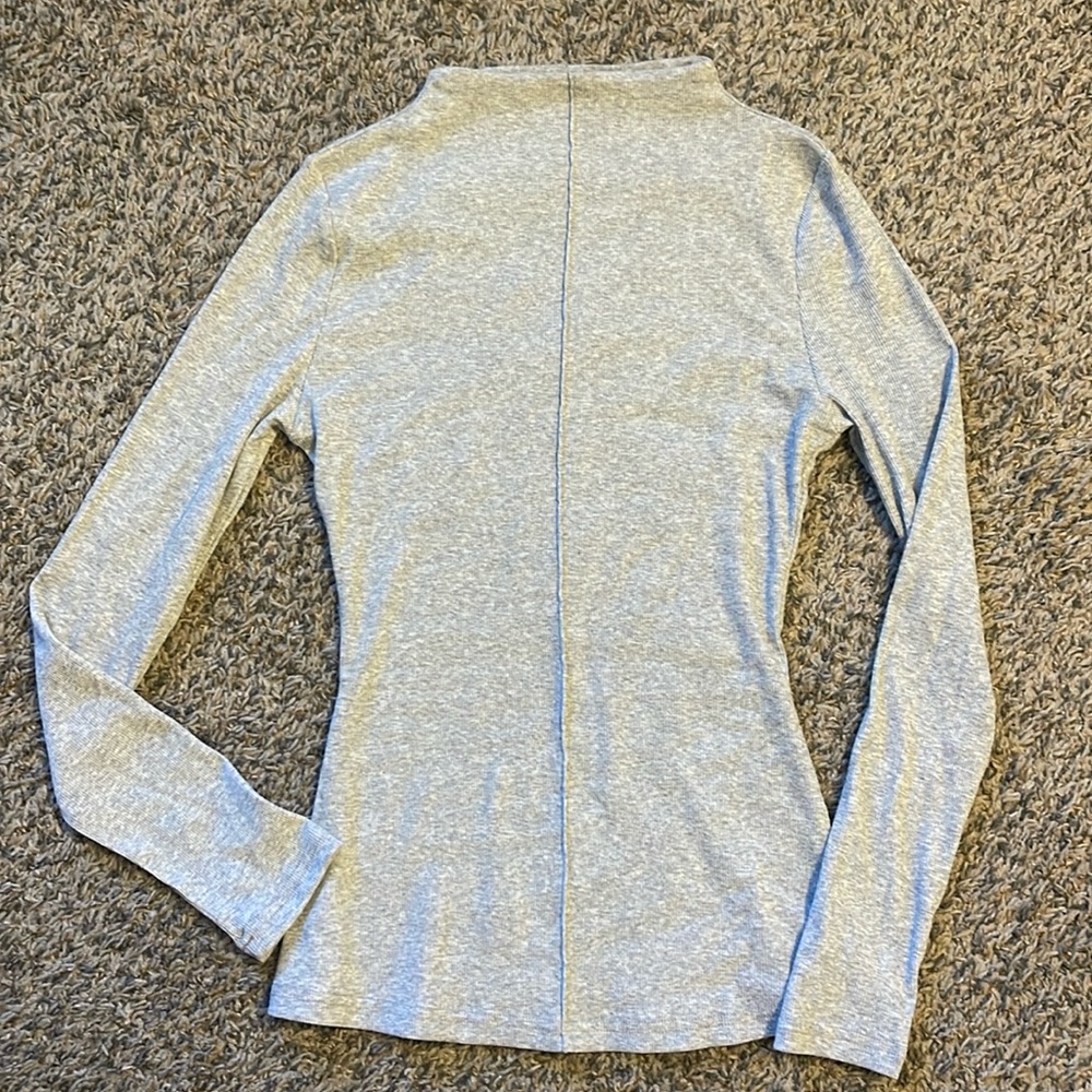 Magnolia Boutique Grey long sleeve high neck top